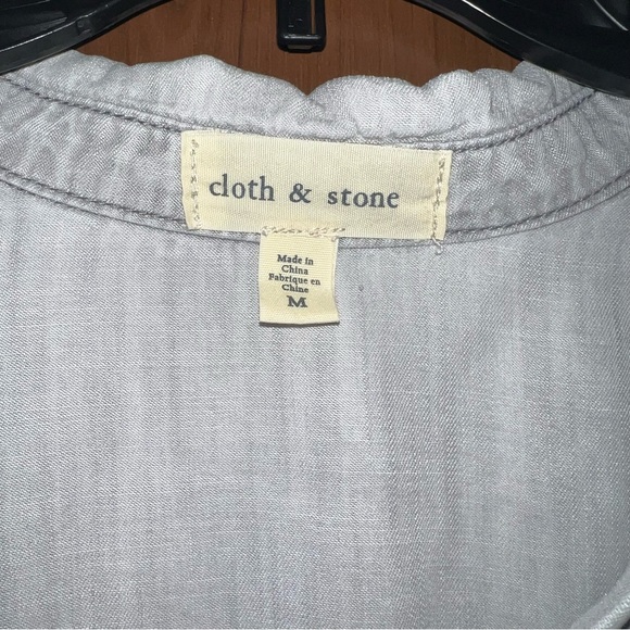Cloth & Stone Gray Chambray Button Down - Picture 3 of 4